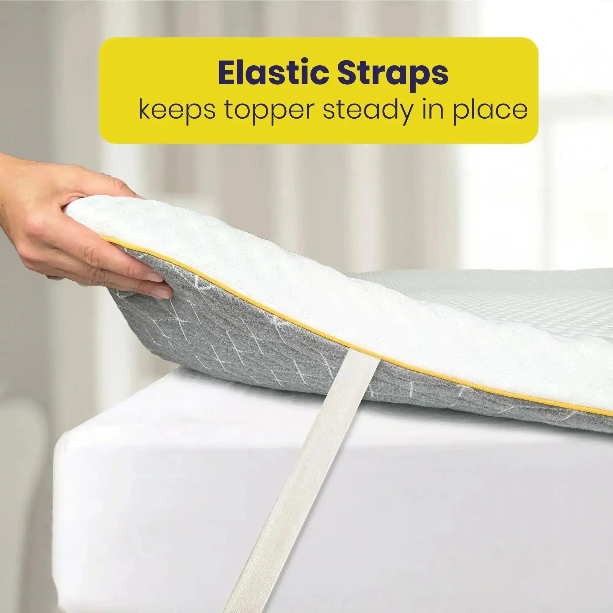 Brightr® Aurora Deluxe 2 in 1 Memory Foam mattress topper - Image 13