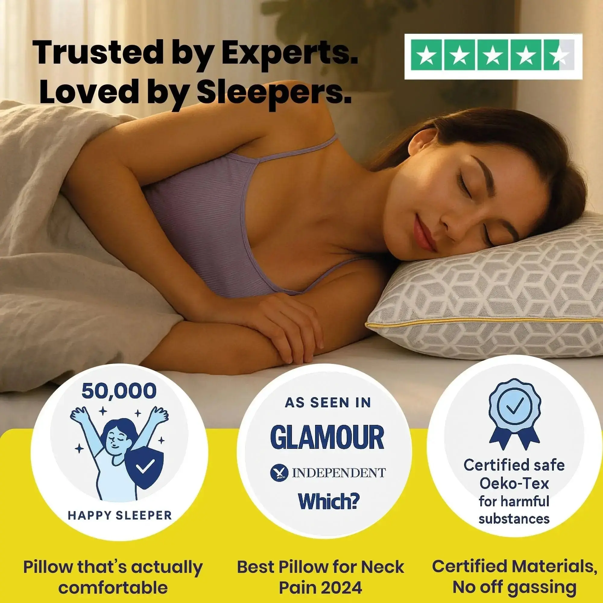 Brightr® Luna Adjustable Memory Foam pillow for neck & shoulder pains - Image 6