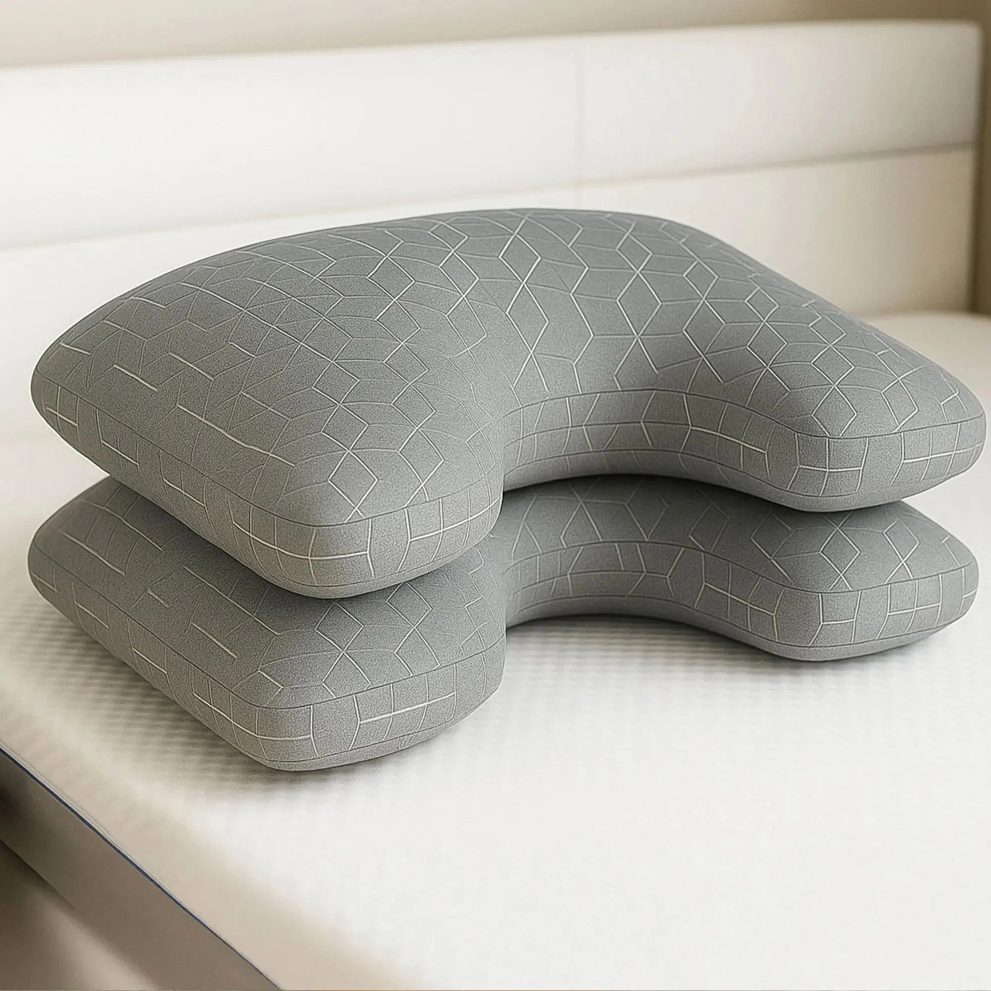 Brightr® MoonHug Adjustable Memory Foam pillow Bundle - Image 2
