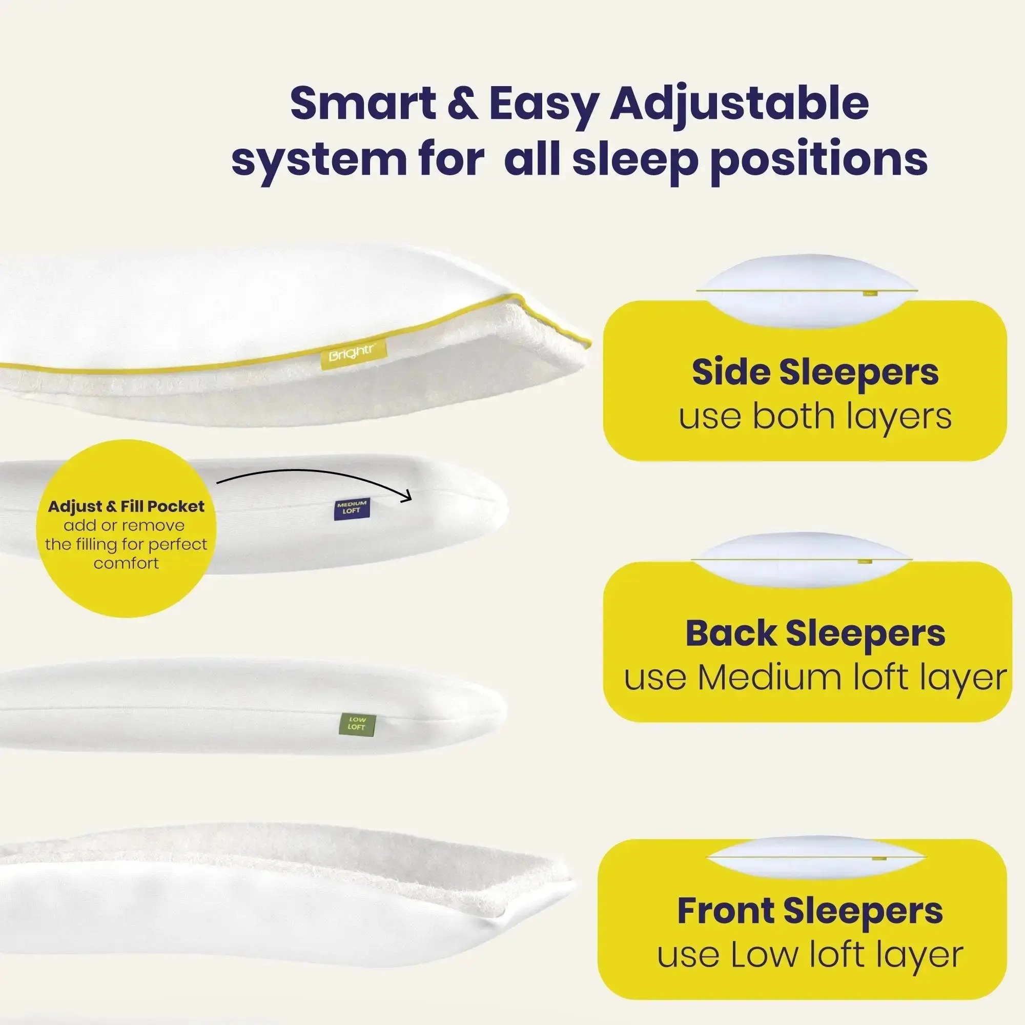 Brightr® Nox Vegan Down Alternative pillow - Image 11