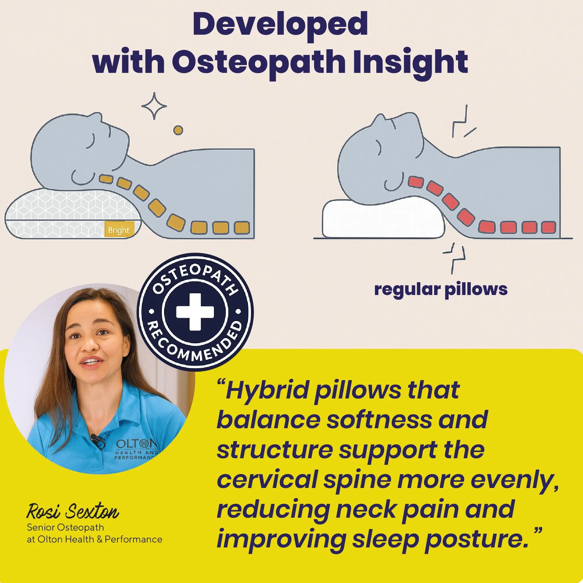 Brightr® Stella Hybrid Neck Support pillow - Image 5