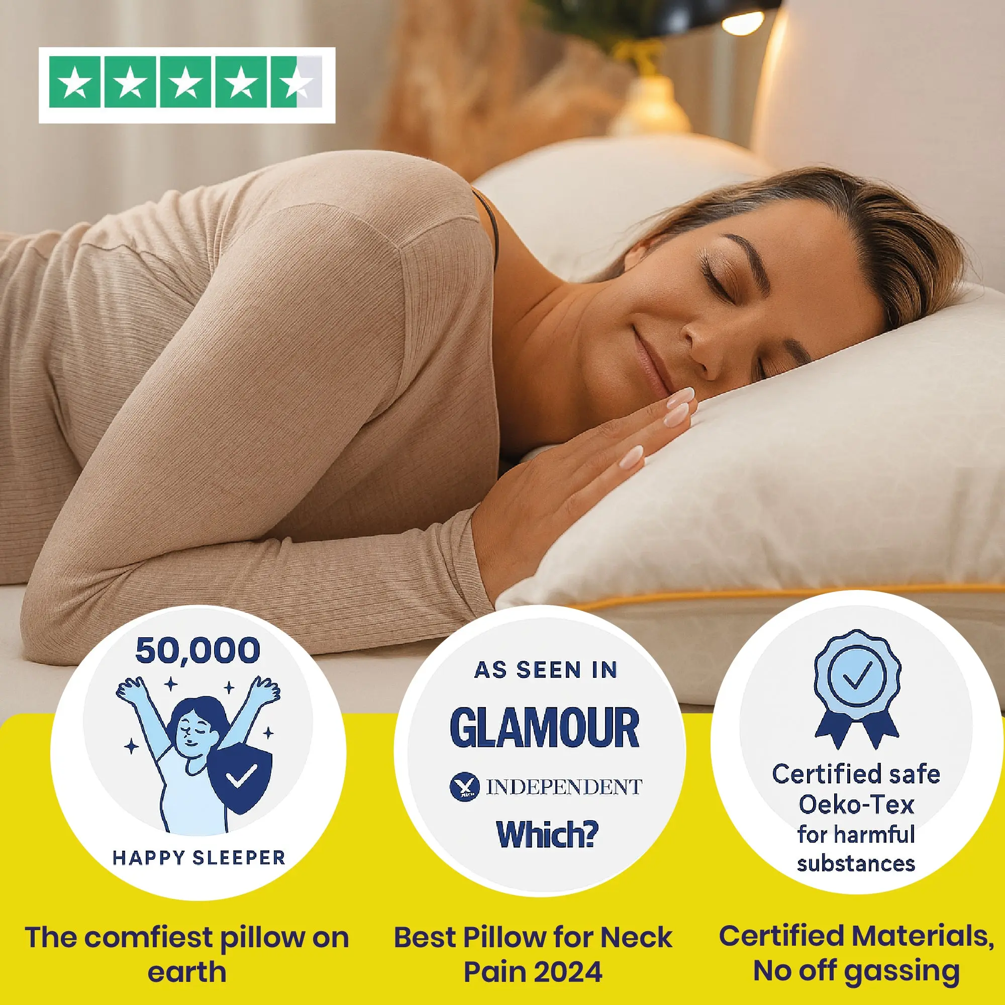 Brightr® Stella Hybrid Neck Support pillow - Image 6